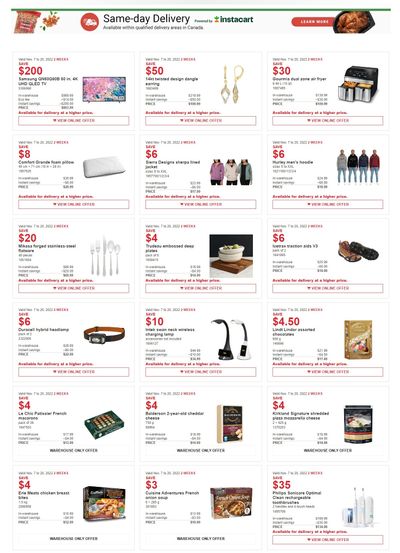 Costco (QC) Weekly Savings November 7 to 20