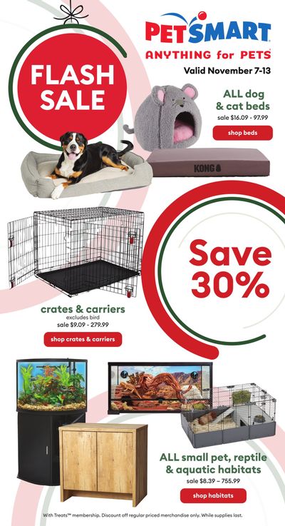 PetSmart Flash Sale Flyer November 7 to 13