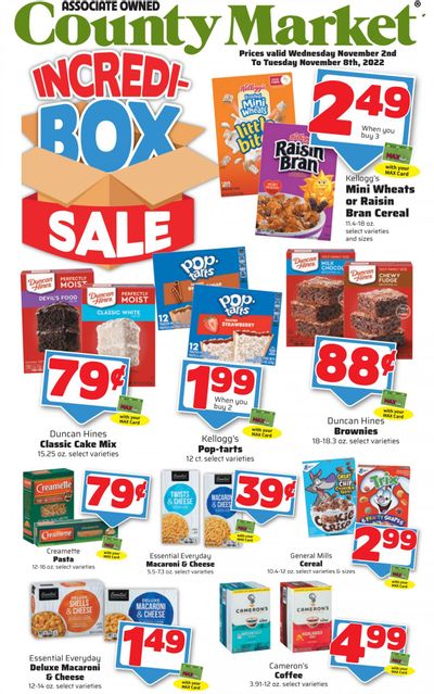 County Market (IL, IN, MO) Weekly Ad Flyer Specials November 2 to November 8, 2022
