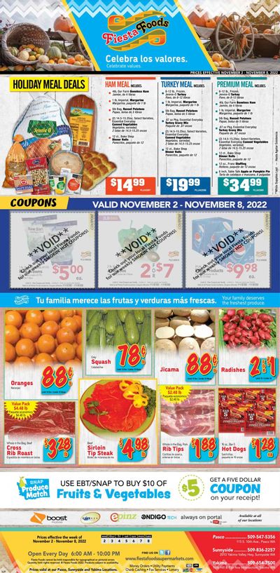 Fiesta Foods SuperMarkets (WA) Weekly Ad Flyer Specials November 2 to November 8, 2022