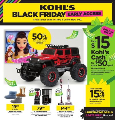 Kohl's Weekly Ad Flyer Specials November 4 to November 10, 2022