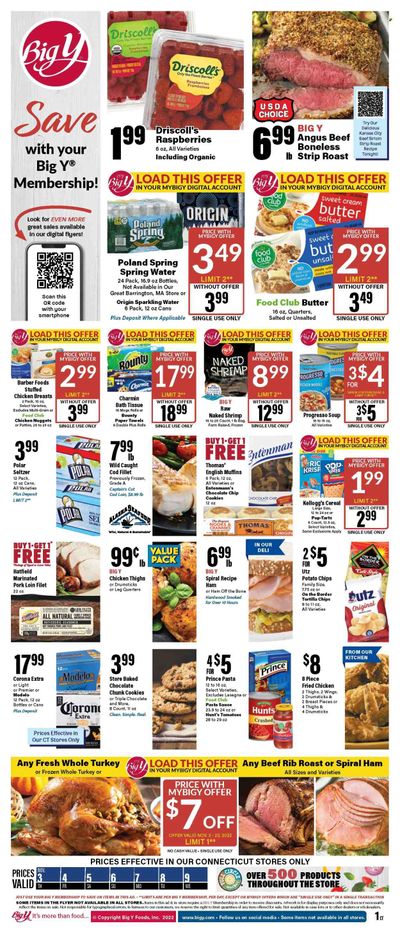 Big Y (CT) Weekly Ad Flyer Specials November 3 to November 9, 2022