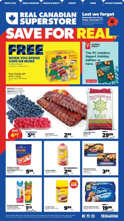 Real Canadian Superstore (West) Flyer November 10 to 16