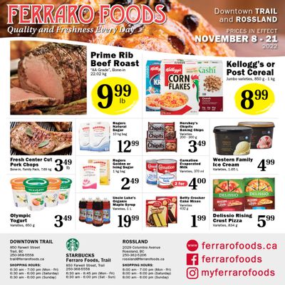 Ferraro Foods Flyer November 8 to 21
