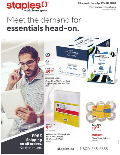 Staples Business Flyer April 15 to 28
