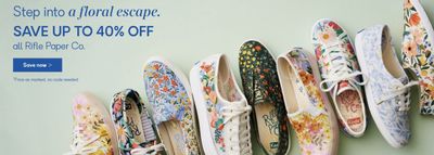 Keds Canada Pre Black Friday Sale: Save Up to 40% OFF Rifle Paper Co. + Up to 60% OFF Outlet Sale
