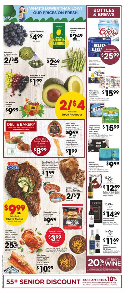 Fred Meyer Weekly Ad Flyer Specials November 9 to November 15, 2022