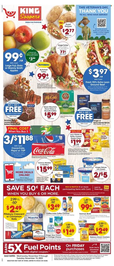 King Soopers (CO) Weekly Ad Flyer Specials November 9 to November 15, 2022