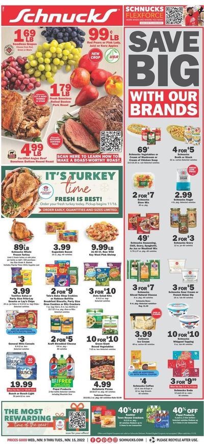 Schnucks (IA, IL, IN, MO) Weekly Ad Flyer Specials November 9 to November 15, 2022