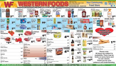 Western Foods Flyer April 15 to 21
