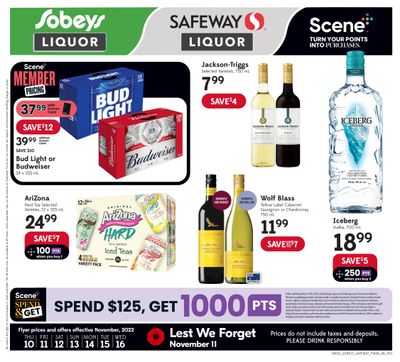 Sobeys/Safeway (AB) Liquor Store Flyer November 10 to 16