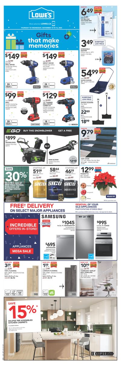 Lowe's (West) Flyer November 10 to 16