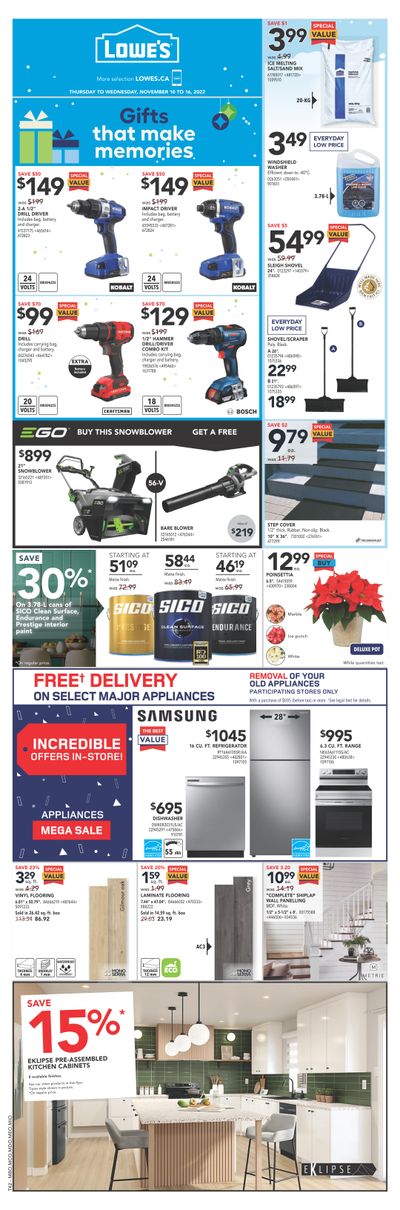 Lowe's (ON) Flyer November 10 to 16