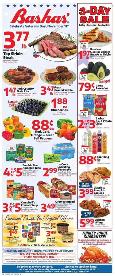 Bashas' (AZ) Weekly Ad Flyer Specials November 9 to November 15, 2022