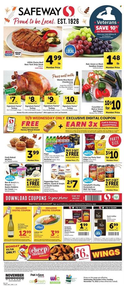 Safeway (CA, HI, OR, WA) Weekly Ad Flyer Specials November 9 to November 15, 2022