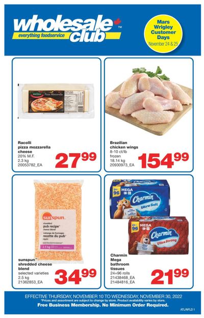 Wholesale Club (Atlantic) Flyer November 10 to 30 Wholesale Club (Atlantic) Flyer November 10 to 30