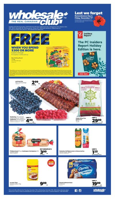 Real Canadian Wholesale Club Flyer November 10 to 16