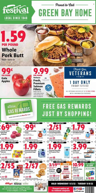 Festival Foods (WI) Weekly Ad Flyer Specials November 2 to November 8, 2022