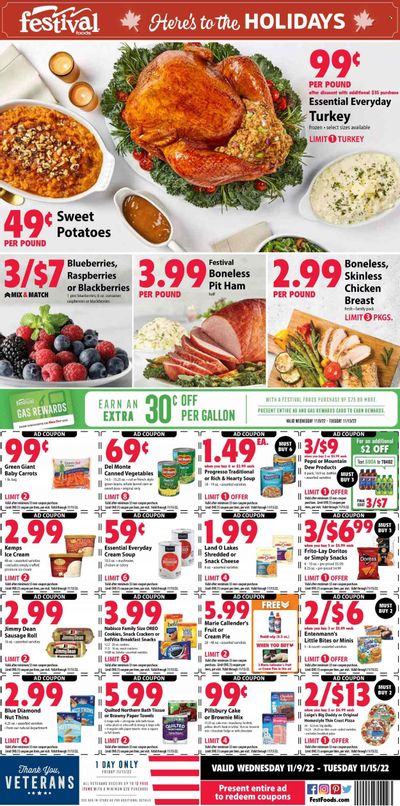 Festival Foods (WI) Weekly Ad Flyer Specials November 9 to November 15, 2022