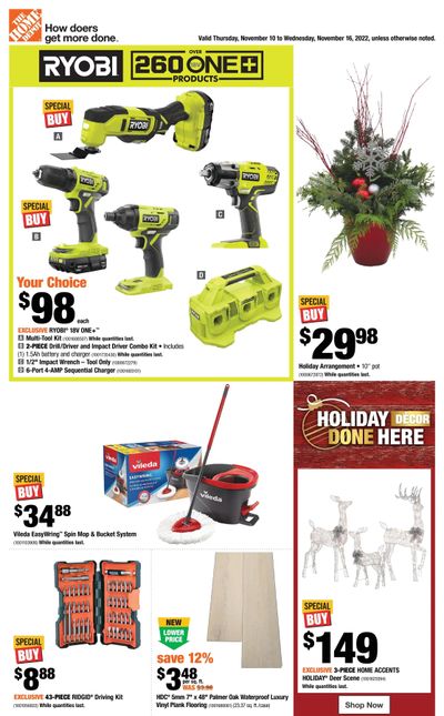 Home Depot (BC) Flyer November 10 to 16