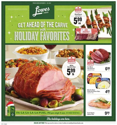 Lowes Foods (NC, SC) Weekly Ad Flyer Specials November 2 to November 29, 2022