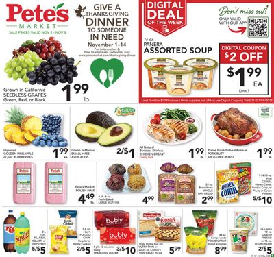 Pete's Fresh Market (IL) Weekly Ad Flyer Specials November 2 to November 8, 2022