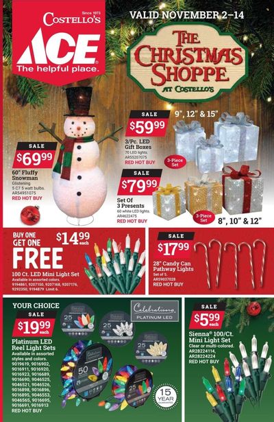 ACE Hardware Weekly Ad Flyer Specials November 2 to November 14, 2022