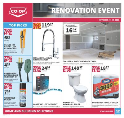 Co-op (West) Home Centre Flyer November 10 to 16