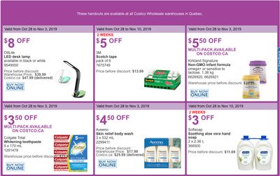 Costco Canada More Savings Weekly Coupons/Flyers for: Quebec, October 28 – November 3