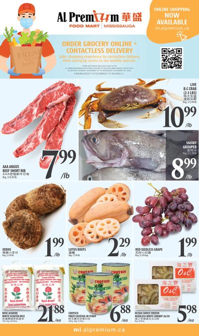 Al Premium Food Mart (Mississauga) Flyer November 10 to 16