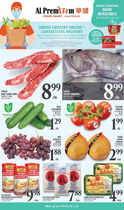 Al Premium Food Mart (McCowan) Flyer November 10 to 16
