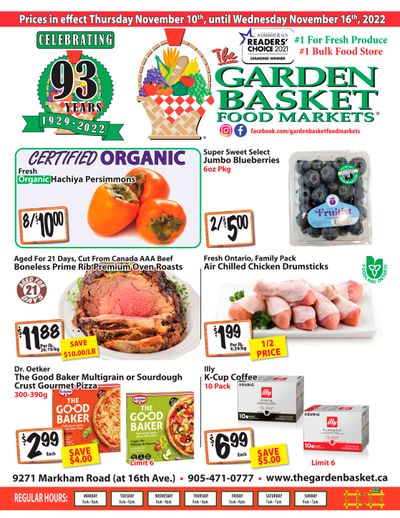The Garden Basket Flyer November 10 to 16