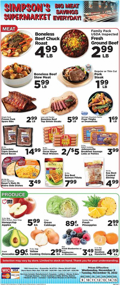 IGA (IN) Weekly Ad Flyer Specials November 9 to November 15, 2022