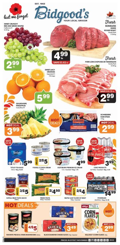 Bidgood's Flyer November 10 to 16