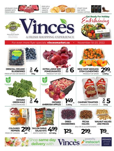 Vince's Market Flyer November 10 to 23