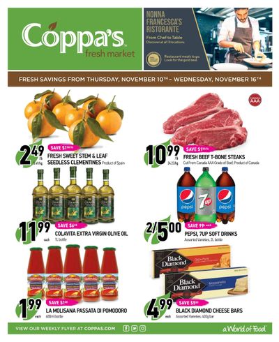 Coppa's Fresh Market Flyer November 10 to 16