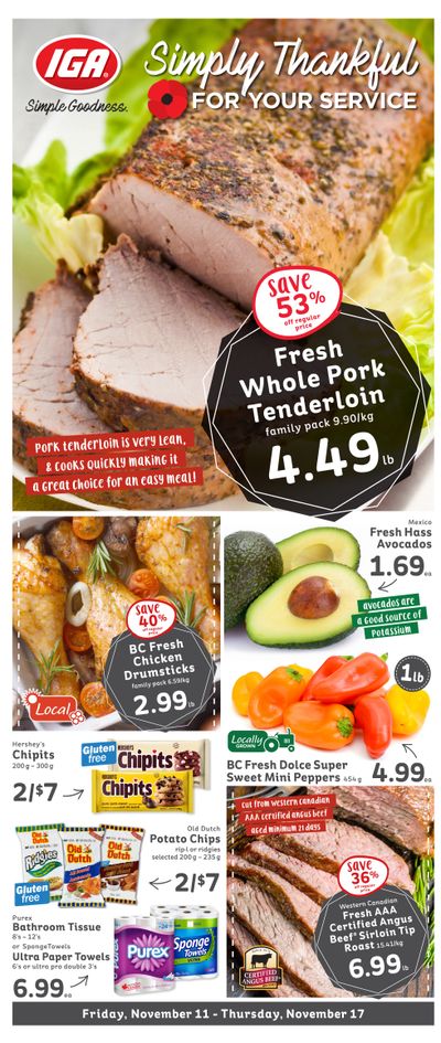 IGA Stores of BC Flyer November 11 to 17