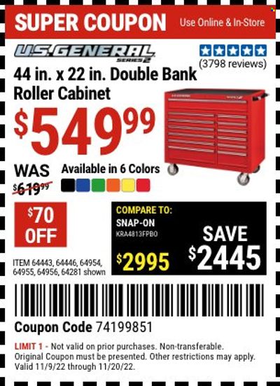 Harbor Freight Weekly Ad Flyer Specials November 9 to November 20, 2022