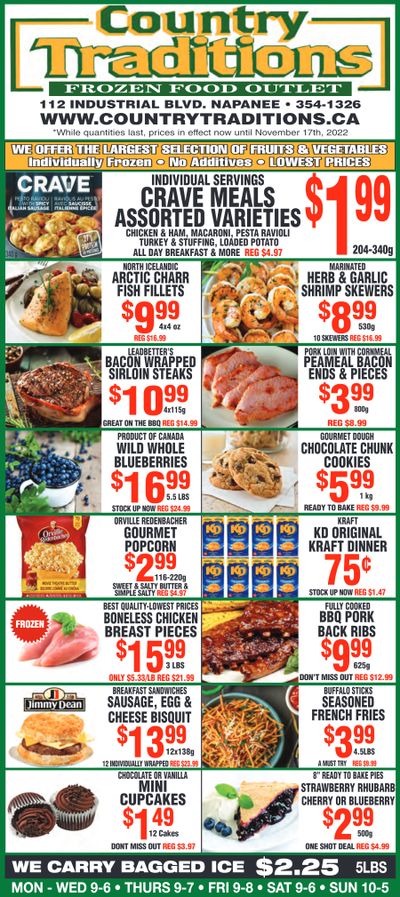 Country Traditions Flyer November 10 to 17
