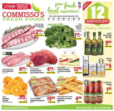 Commisso's Fresh Foods Flyer November 11 to 17