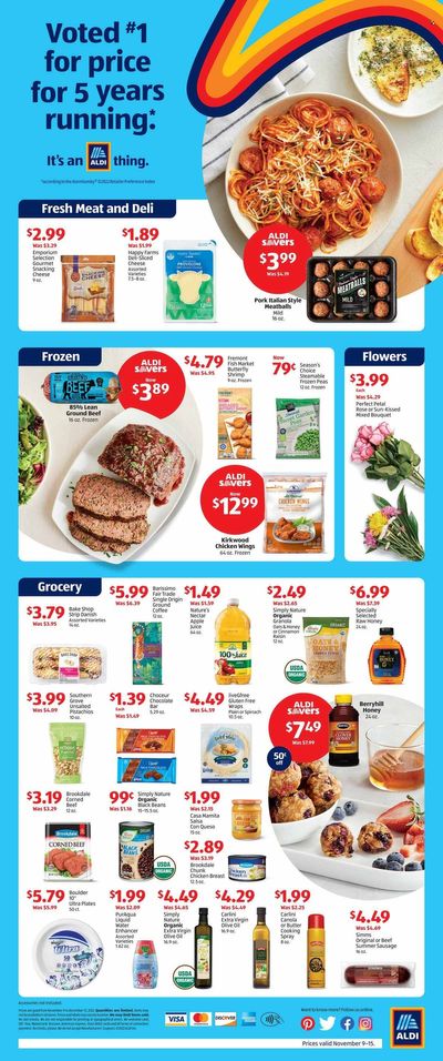ALDI Weekly Ad Flyer Specials November 9 to December 6, 2022