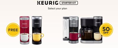 Keurig Canada Pre Black Friday Deals: FREE Coffee Maker + Save 50% OFF Selected Coffee Makers + 15% OFF Beverages