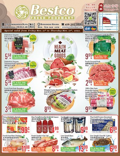 BestCo Food Mart (Scarborough) Flyer November 11 to 17
