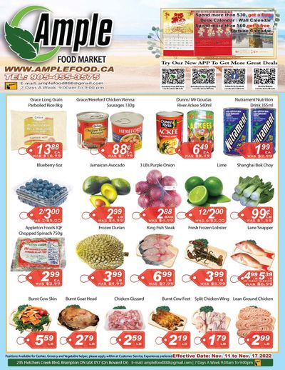 Ample Food Market (Brampton) Flyer November 11 to 17