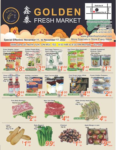 Golden Fresh Market Flyer November 11 to 17