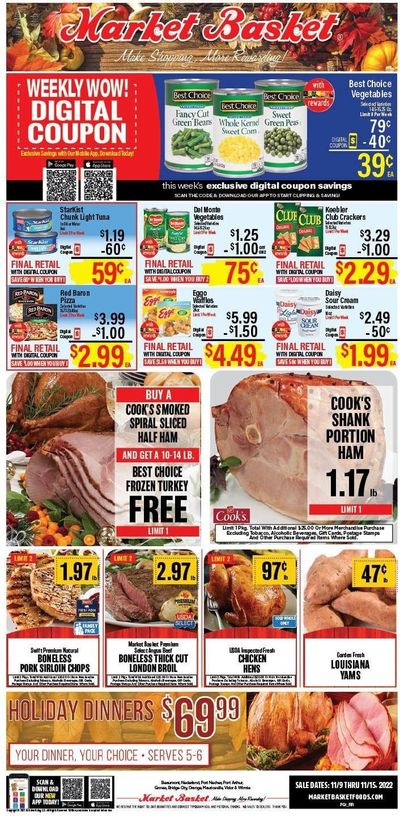 Market Basket (LA, TX) Weekly Ad Flyer Specials November 9 to November 15, 2022