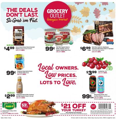 Grocery Outlet (CA, ID, OR, PA, WA) Weekly Ad Flyer Specials November 9 to November 15, 2022