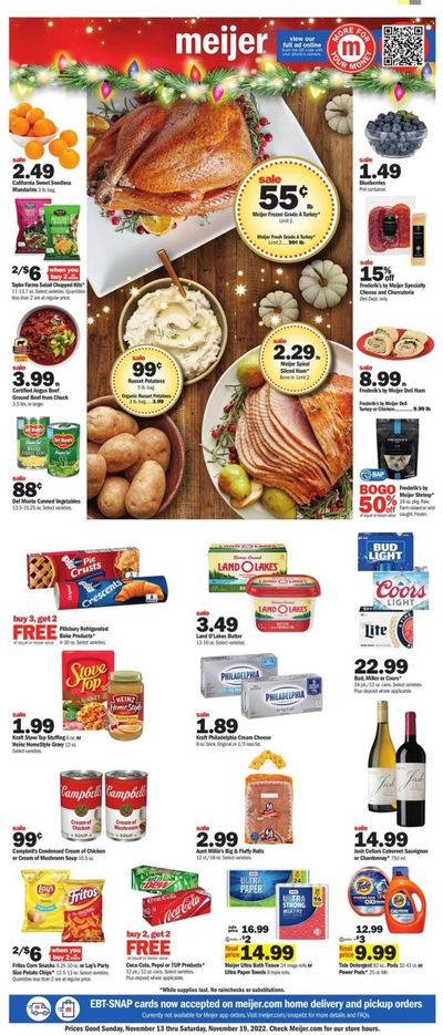 Meijer (OH) Weekly Ad Flyer Specials November 13 to November 19, 2022