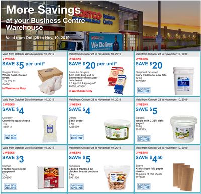 Costco Canada Business Centre Instant Savings Coupons / Flyer, October 28 – November 10
