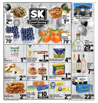 Super King Markets (CA) Weekly Ad Flyer Specials November 9 to November 15, 2022